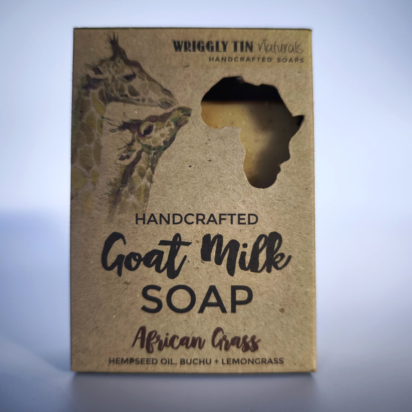 AFRICAN GRASS - Hempseed, Buchu + Lemongrass Goat Milk Soap