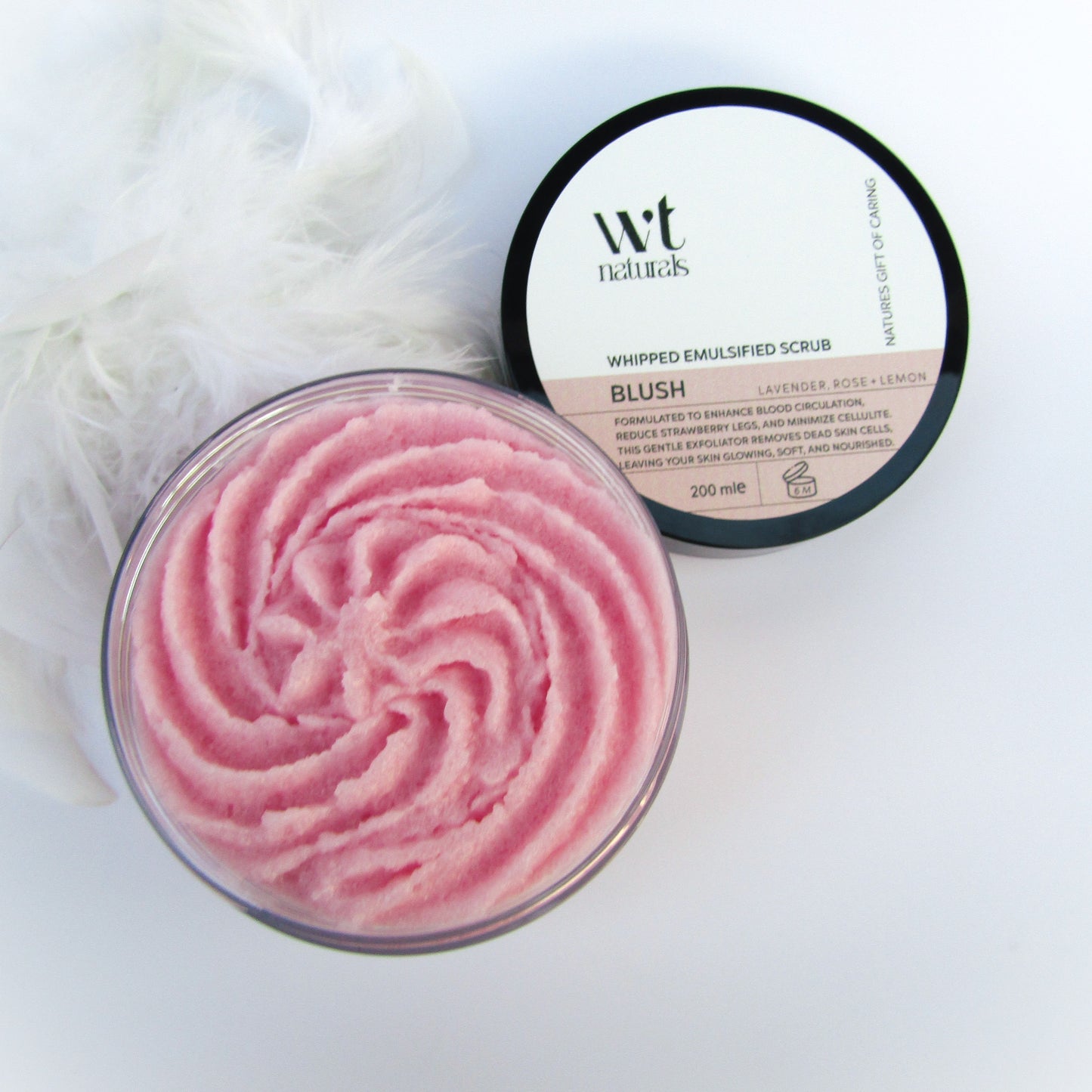 EMULSIFIED SUGAR SCRUB - With Shea Butter and Avocado Oil (200ml)