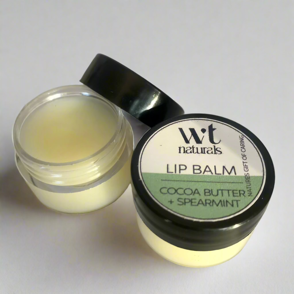 Cocoa Butter and Spearmint Lip Balm