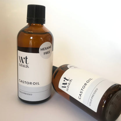 CASTOR OIL - Cold Process + Hexane Free (100ml - Glass Bottle)