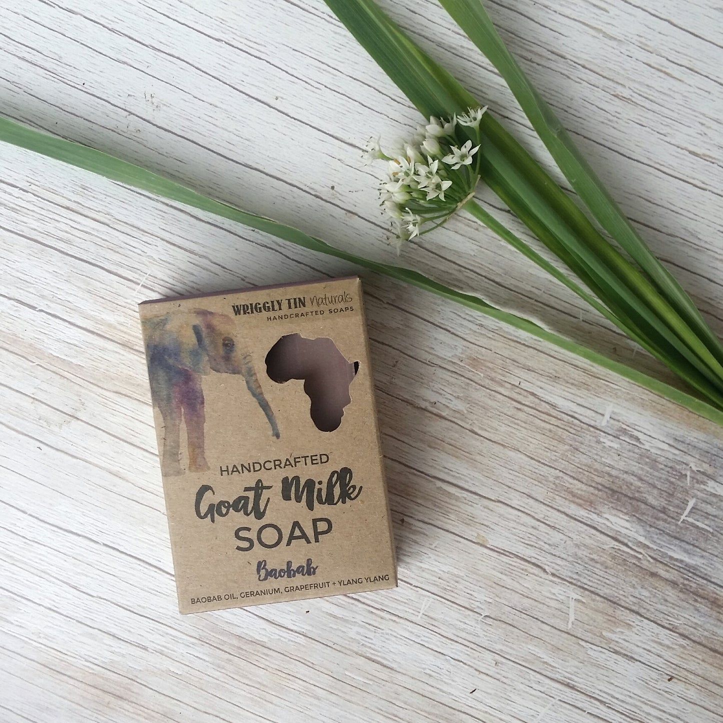 Goat Milk Soap with Rose Geranium, Grapefruit + Ylang Ylang