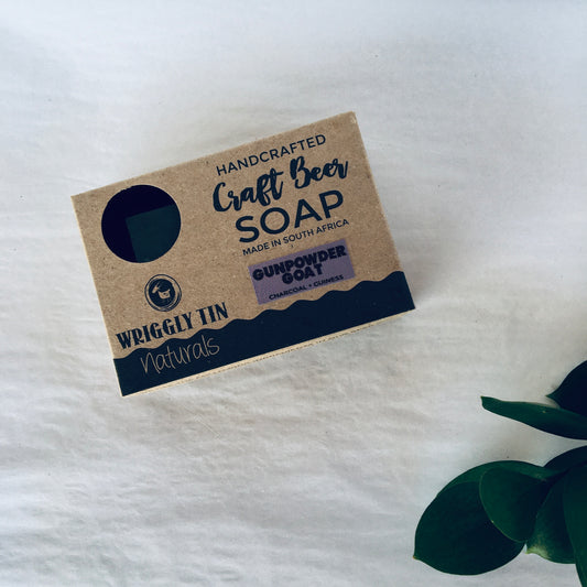 CRAFT BEER SOAP - Gunpowder Goat - Goat Milk, Guiness & Charcoal