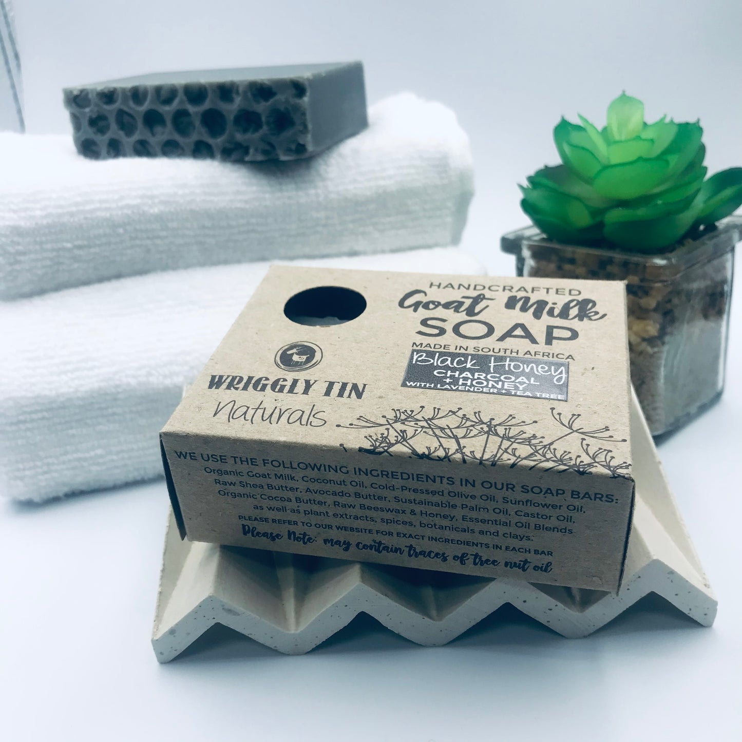 BLACK HONEY (Face + Body Bar) - Honey Charcoal Goat Milk Soap