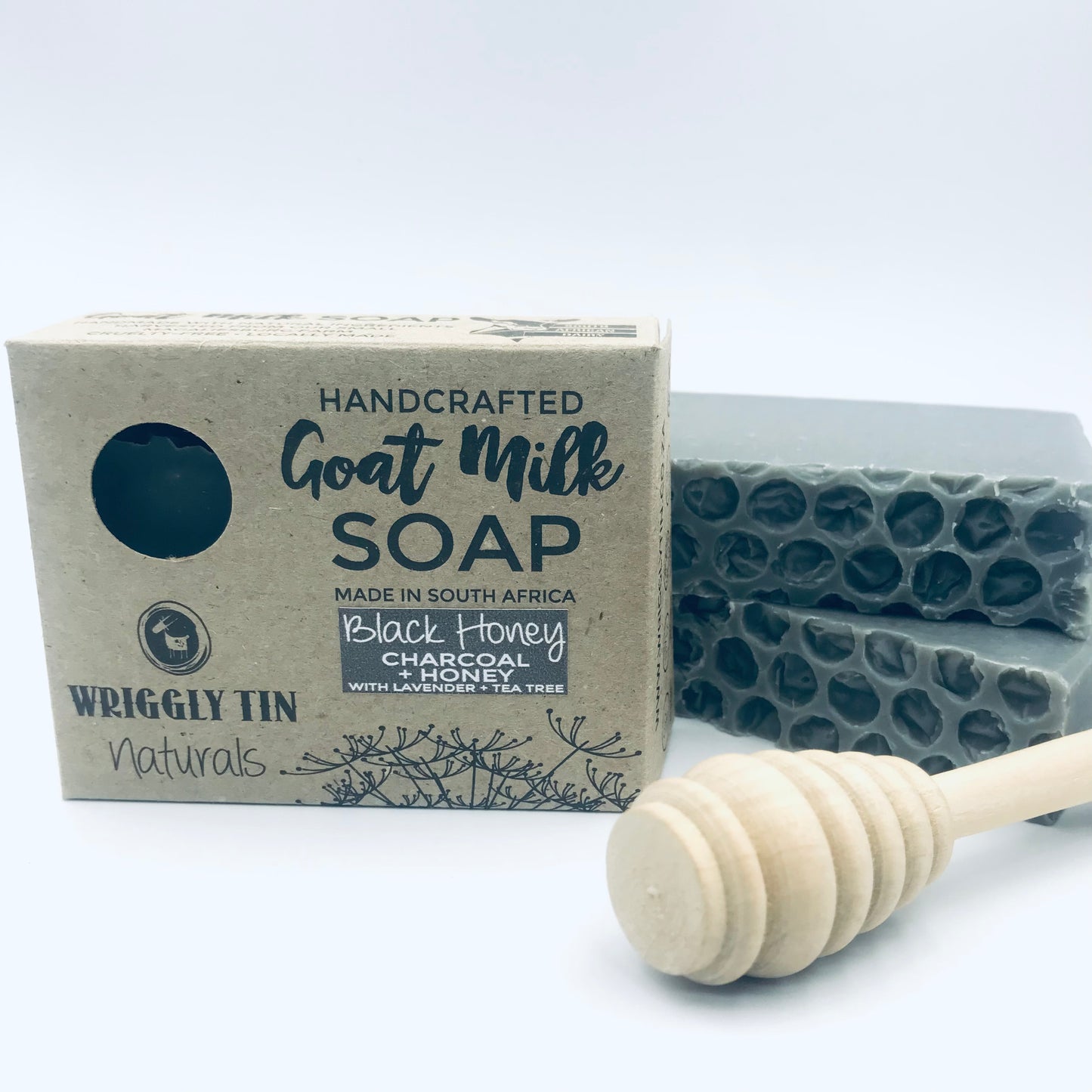 BLACK HONEY (Face + Body Bar) - Honey Charcoal Goat Milk Soap