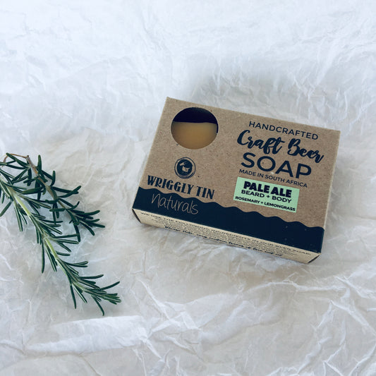 CRAFT BEER SOAP - Pale Ale Beard + Body Bar (Rosemary + Lemongrass)