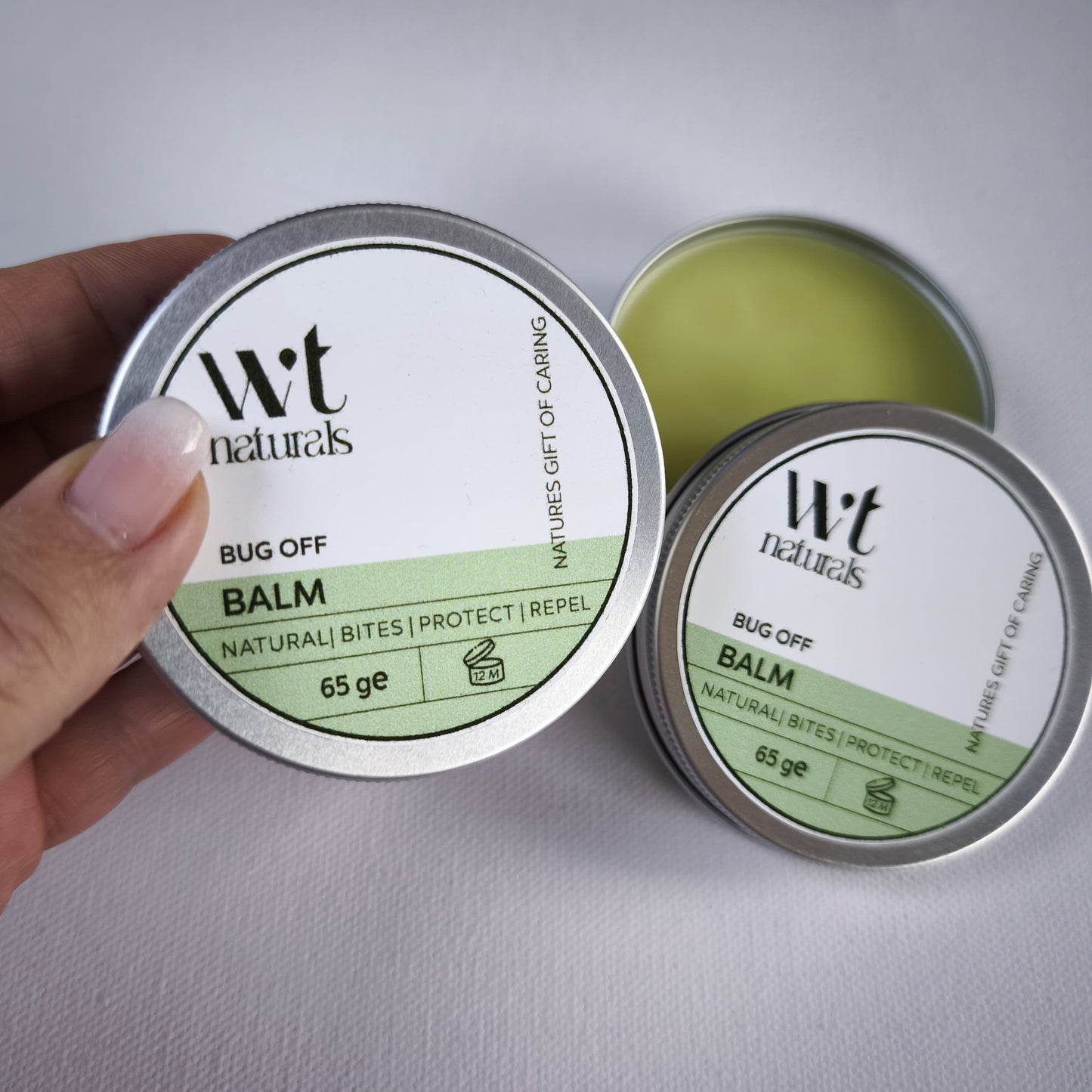 BUG-OFF BALM - Beezwax + Citronella, Lemongrass, & Lavender in a Tin (65g)