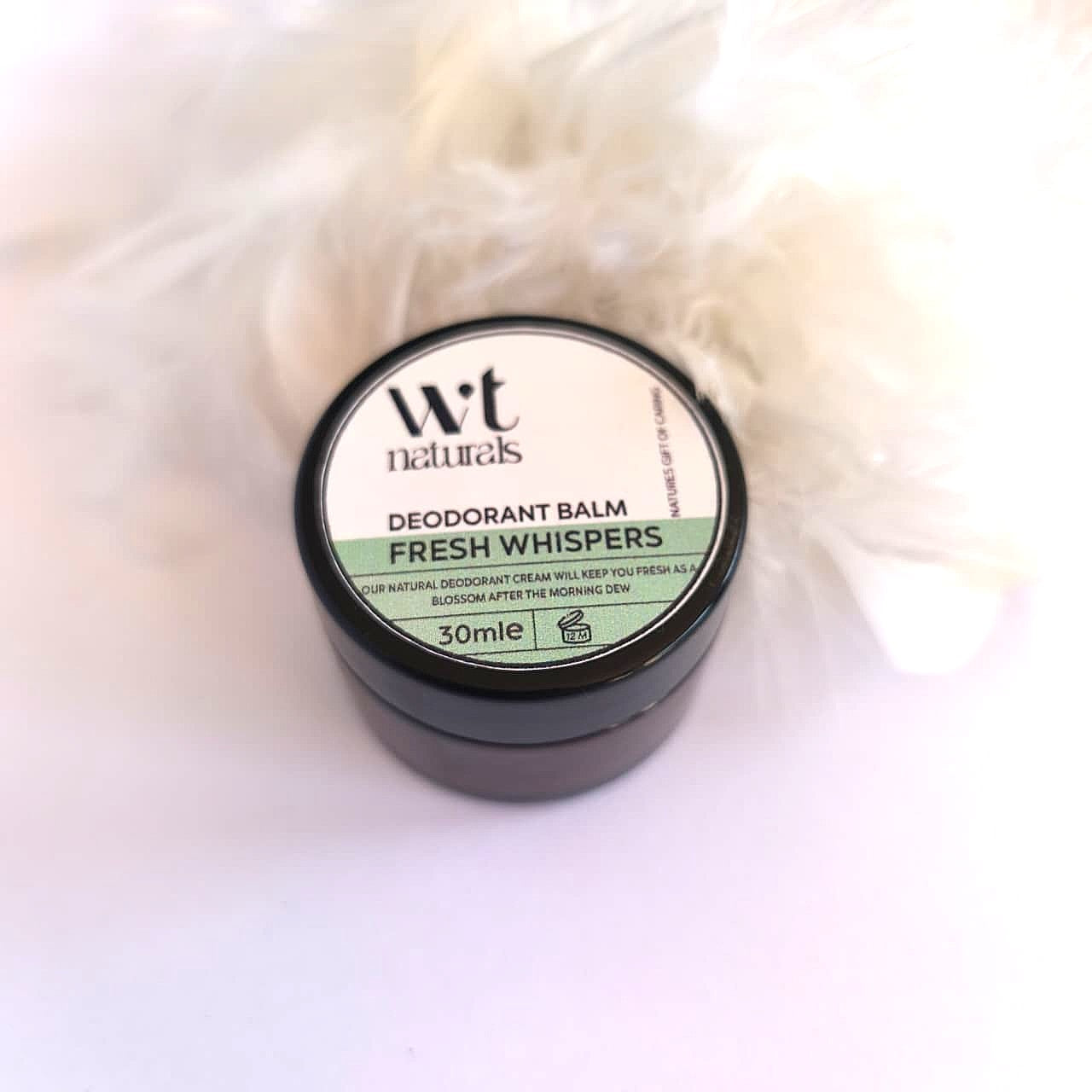 NATURAL DEODORANT BALM - FRESH WISPERS (Spearmint, Vanilla + Lime)