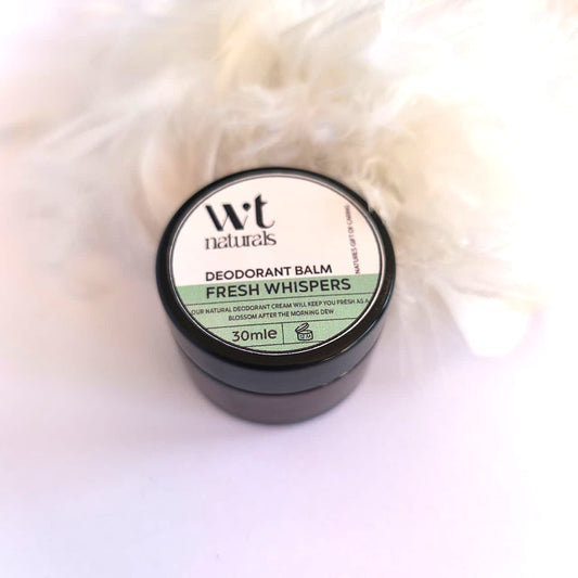 NATURAL DEODORANT BALM - FRESH WISPERS (Spearmint, Vanilla + Lime)