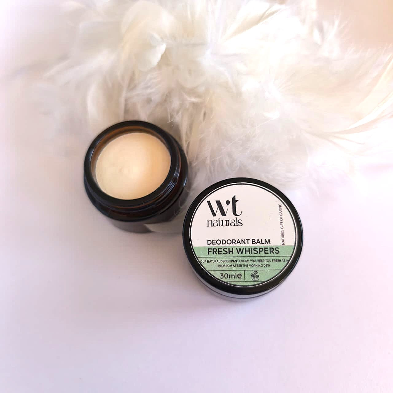 NATURAL DEODORANT BALM - FRESH WISPERS (Spearmint, Vanilla + Lime)