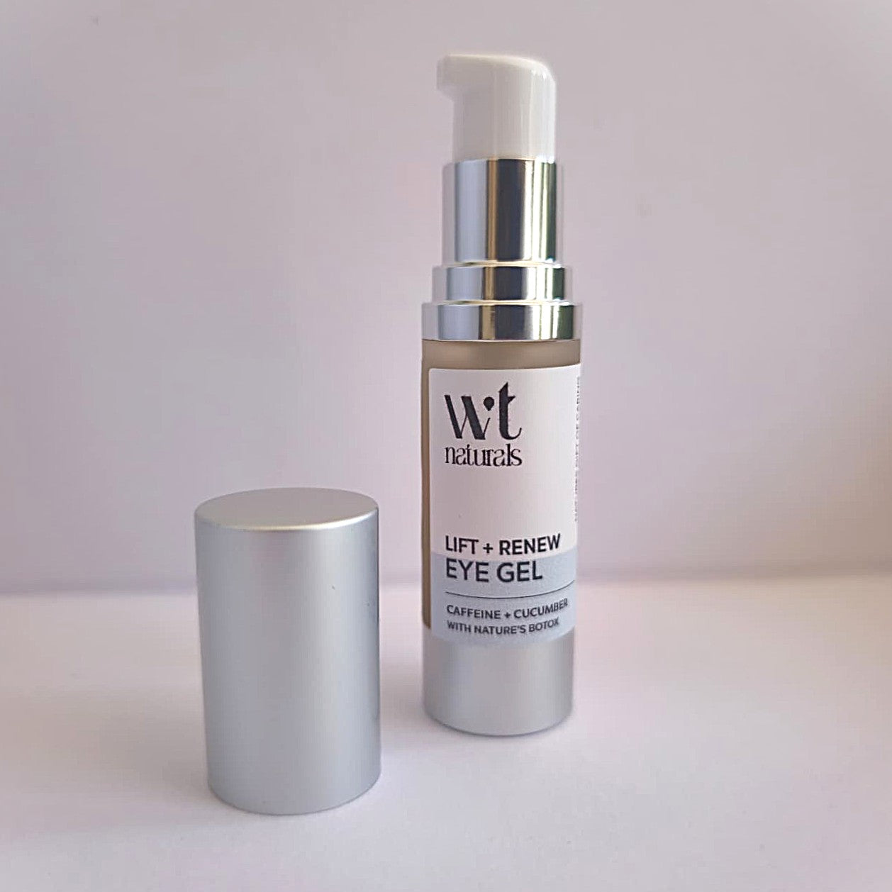 LIFT + RENEW EYE GEL with Nature's Botox + Hyaluronic Acid + Caffeine + Cucumber | 15ml