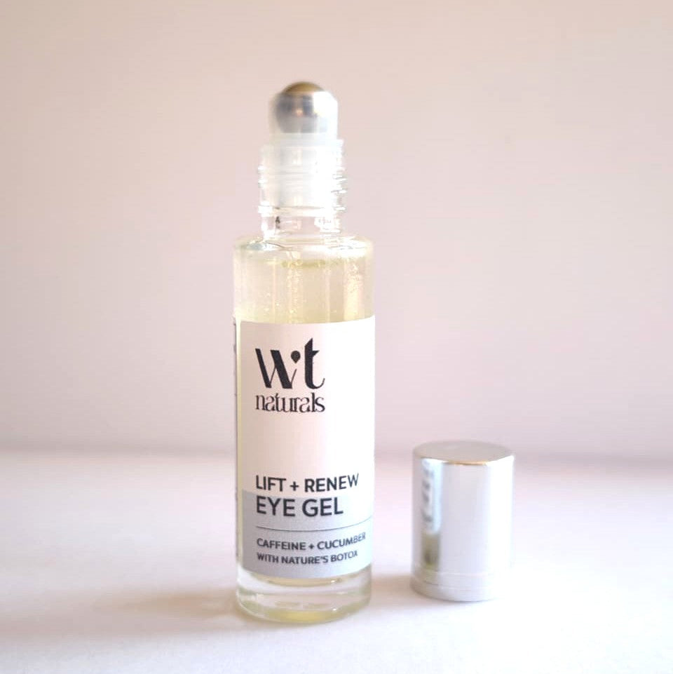 LIFT + RENEW EYE GEL with Nature's Botox + Hyaluronic Acid + Caffeine + Cucumber | 15ml