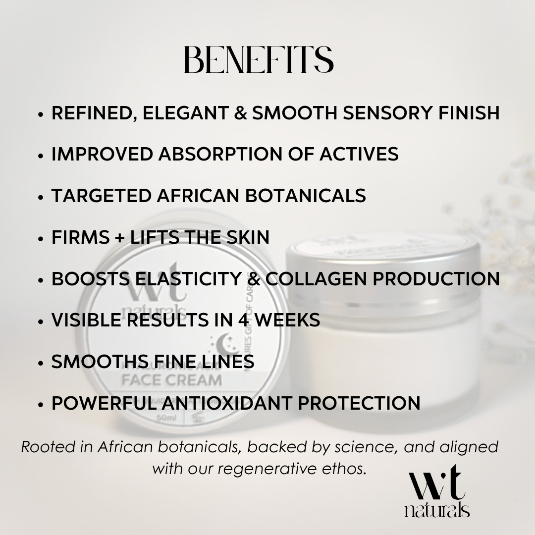 HYALURONIC ACID FACE CREAM with Liquid Crystal Technology + Botanicals | 50ml